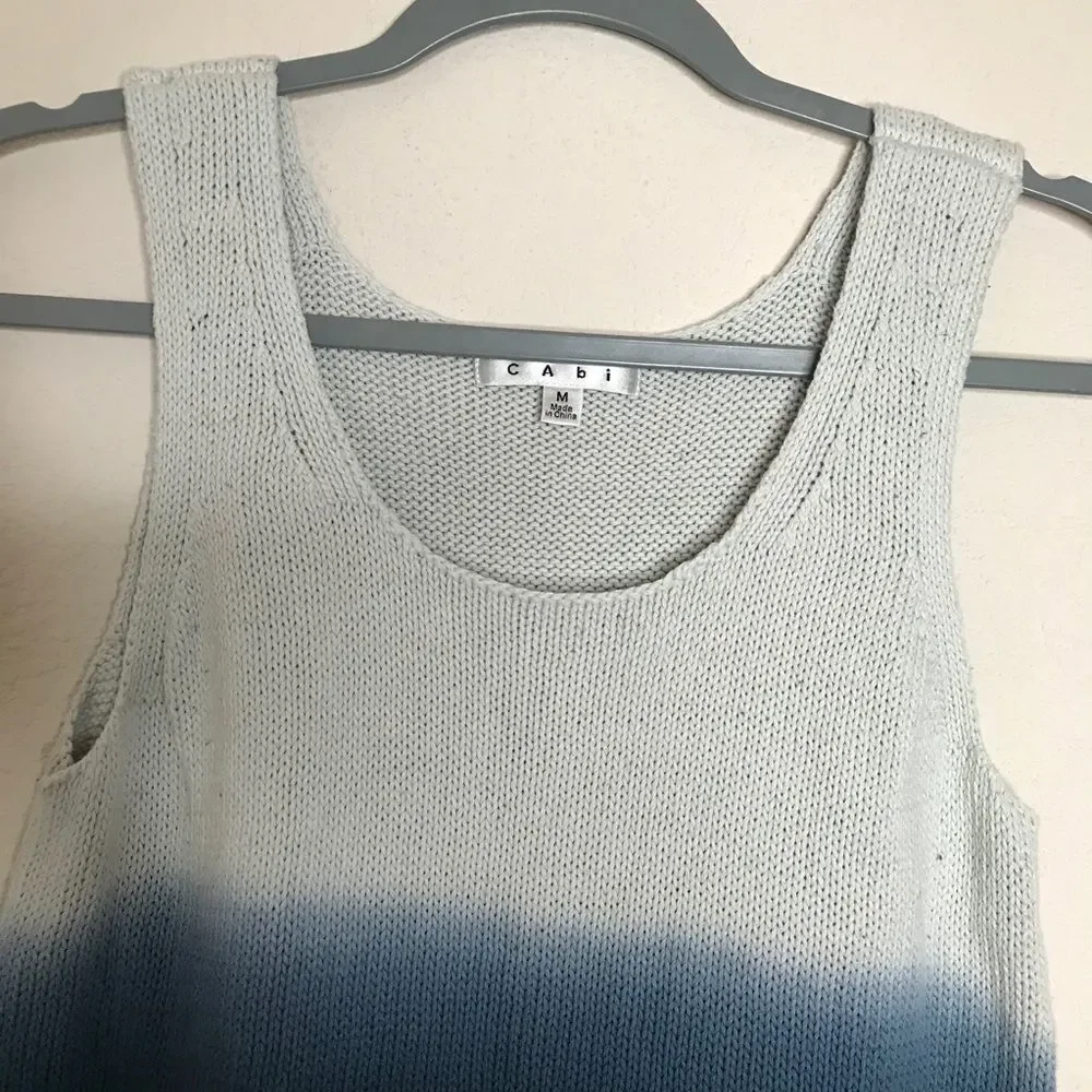 Cabi dip dye tie dye‎ sleeveless sweater
